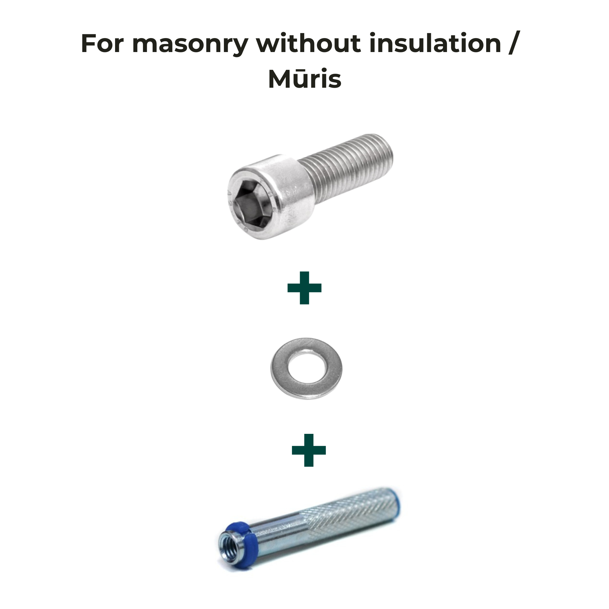 For masonry without insulation / Mūris - Strofix