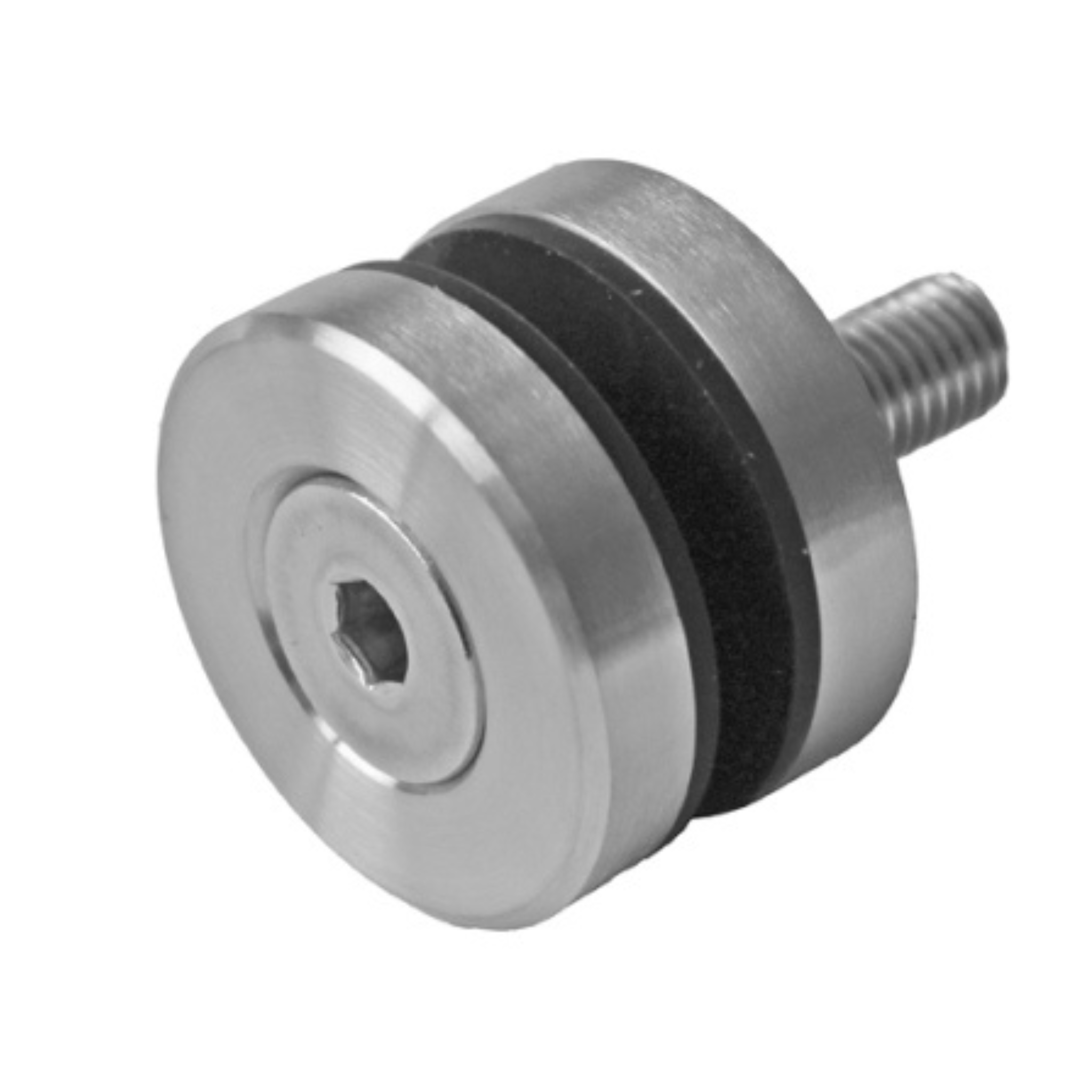 Glass adaptor D40, SS, satin - StroFIX