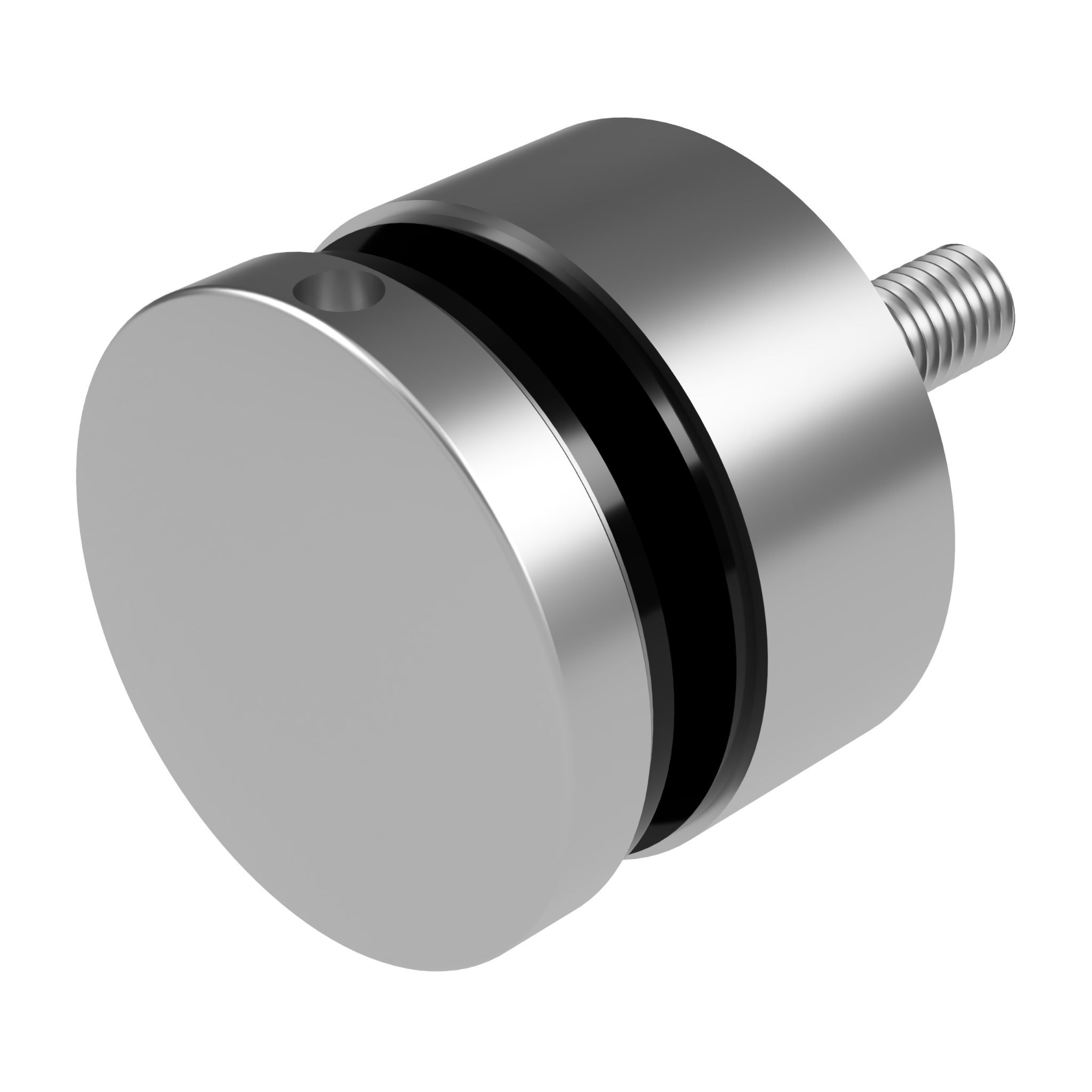 Glass adaptor D50 spherical, SS, satin - StroFIX