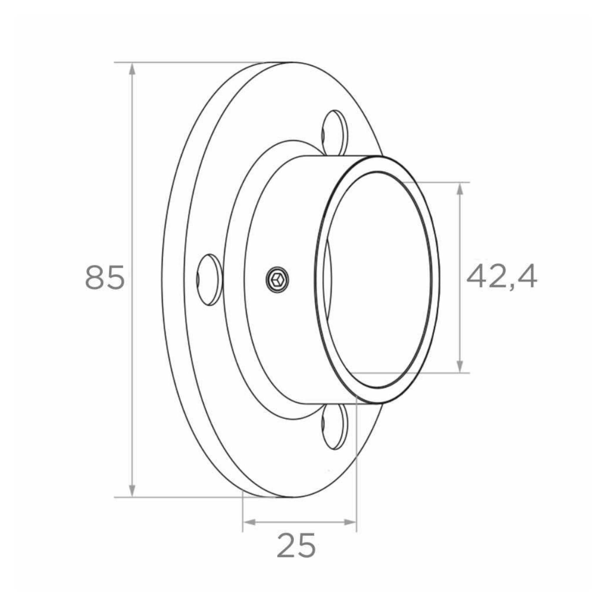 Wall and bottom handrail fastening - StroFIX