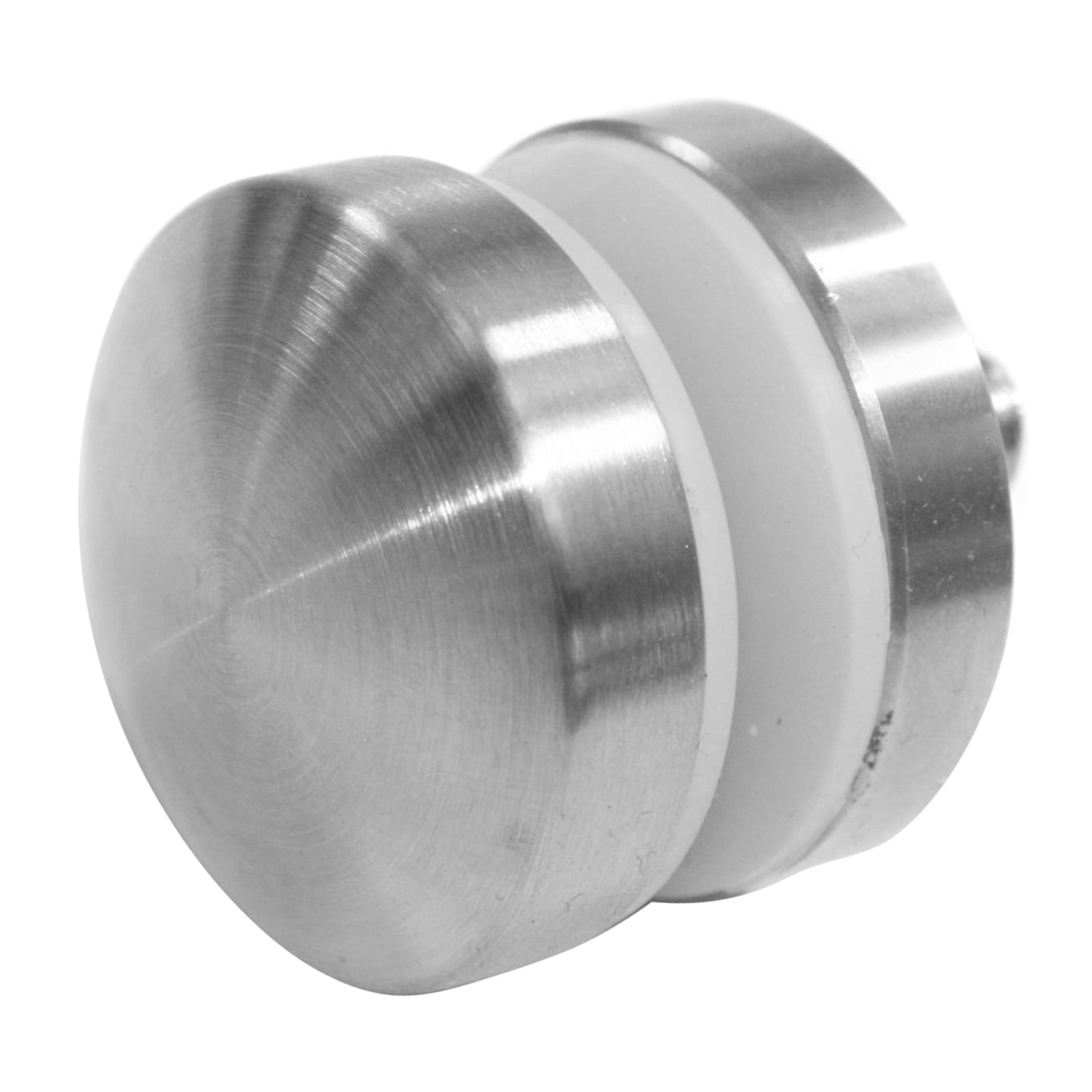 Glass adaptor D40 spherical, with inner thread, SS, satin - StroFIX